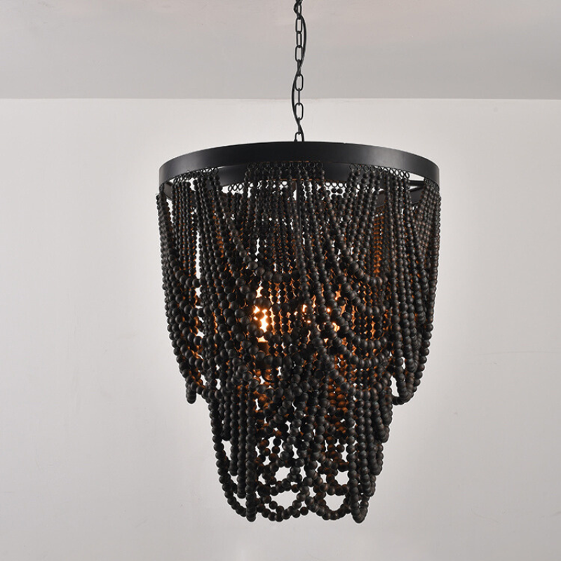 Muto Boho LED Pendant Light /Chandeliers Wood/Metal - Neutral Decor