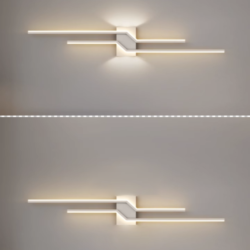 Arisha Minimalist Linear Metal Vanity Wall Light - Neutral Decor