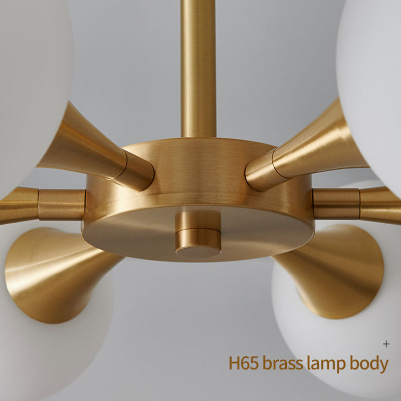 Valentina Contemporary Flush Mount Ceiling Light, Glass Bubble - Neutral Decor