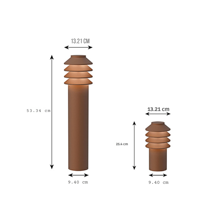 Lam Modern LED Cylinder Versatile Outdoor Pathway Light