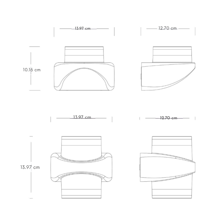 Edana Modern Waterproof LED Outdoor Wall Lights