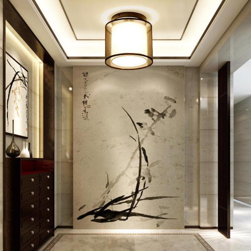 Arisha Modern Metal & Fabric Flush Mount Ceiling Light, 2 Style - Neutral Decor
