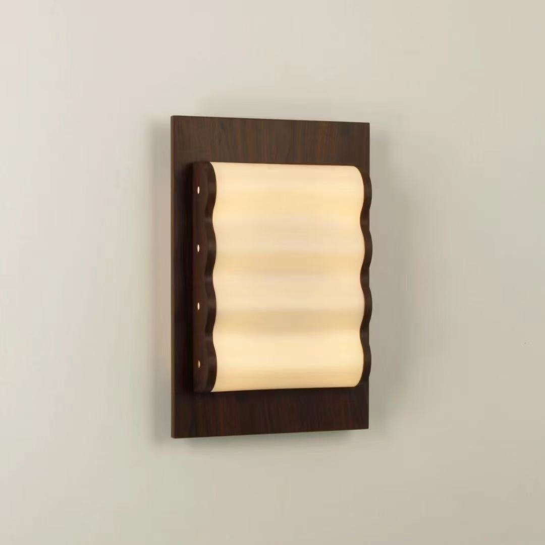 Wave Contemporary Fabric Wall lamp-Neutral Decor