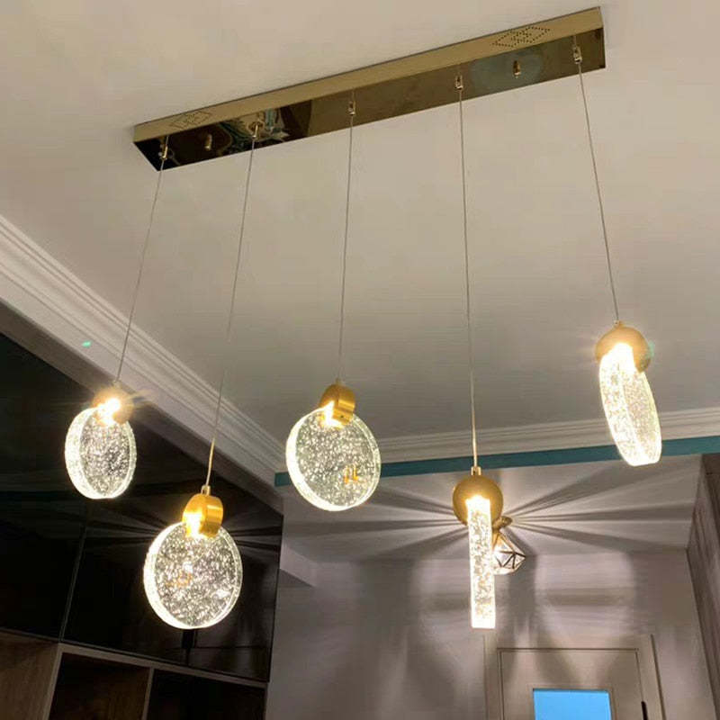 Kristy Luxury Circular Ripple Round Crystal Golden Chandelier - Neutral Decor