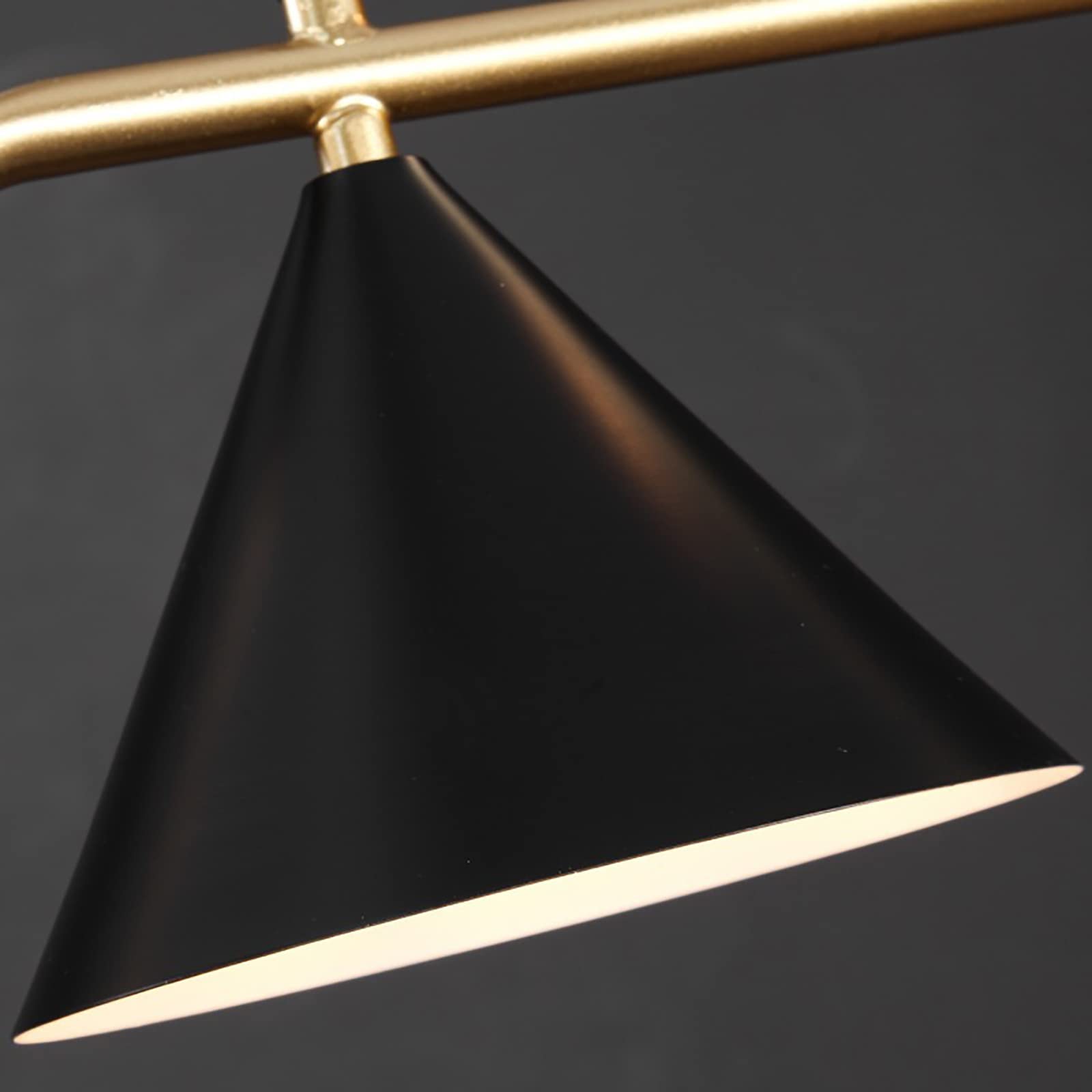 Arisha Modern LED Pendant Light Black/Gold Glass Living Room/Bedroom - Neutral Decor