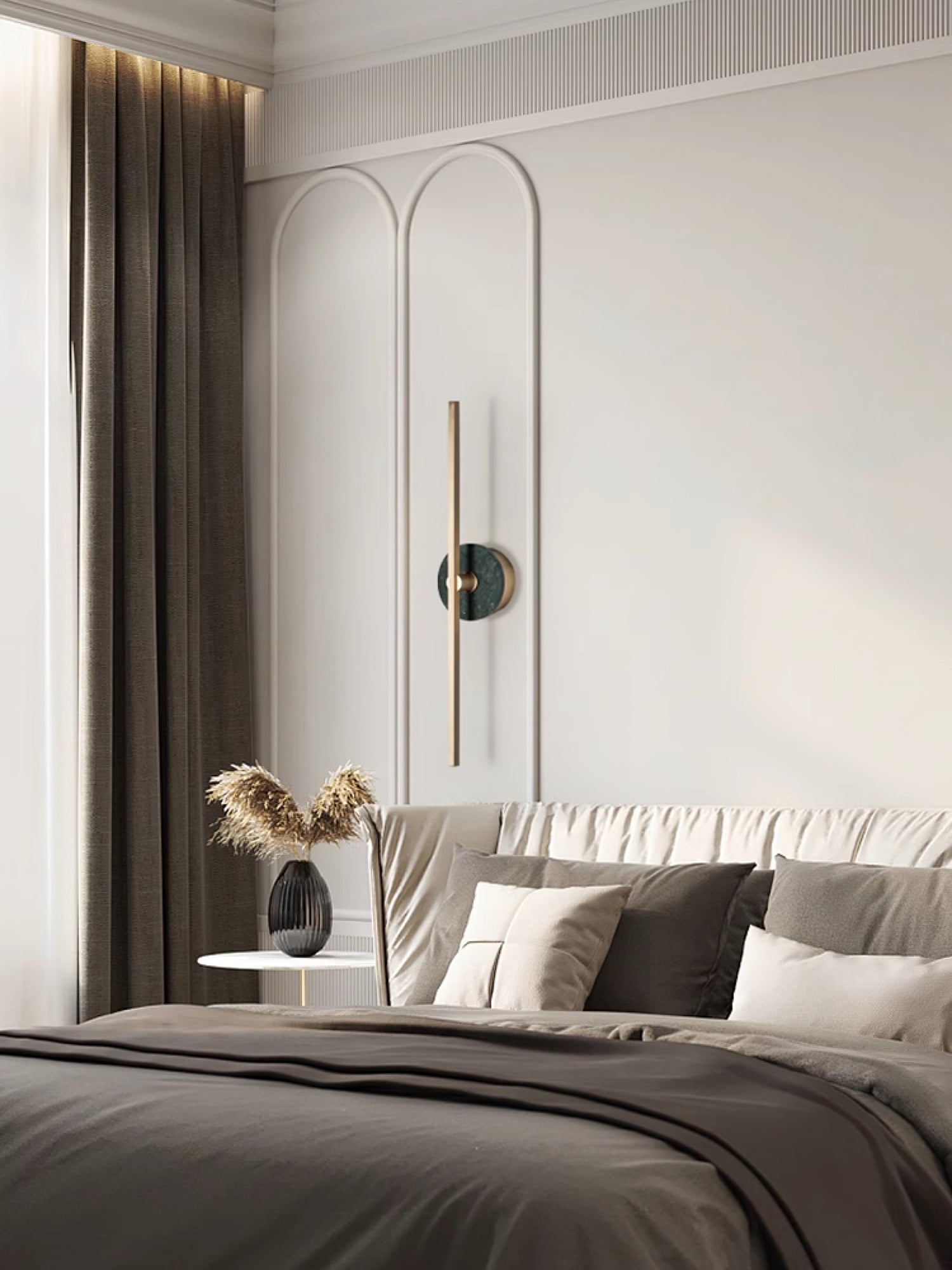 Elmarir Linear Alabaster Wall Light-Neutral Decor