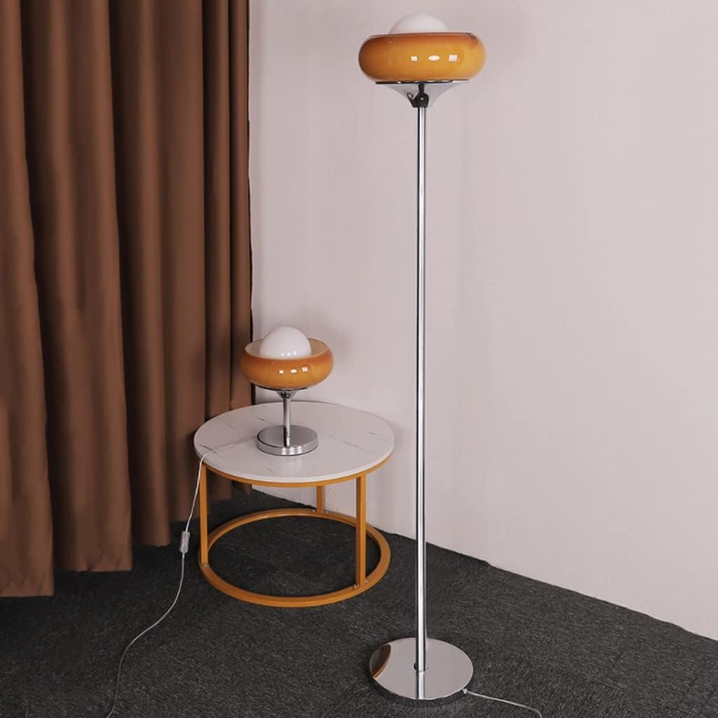 Morandi Modern Stained Glass Tall Floor Lamp - Neutral Decor