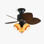 Liora Tropical Glass Ceiling Fan Light-Neutral Decor