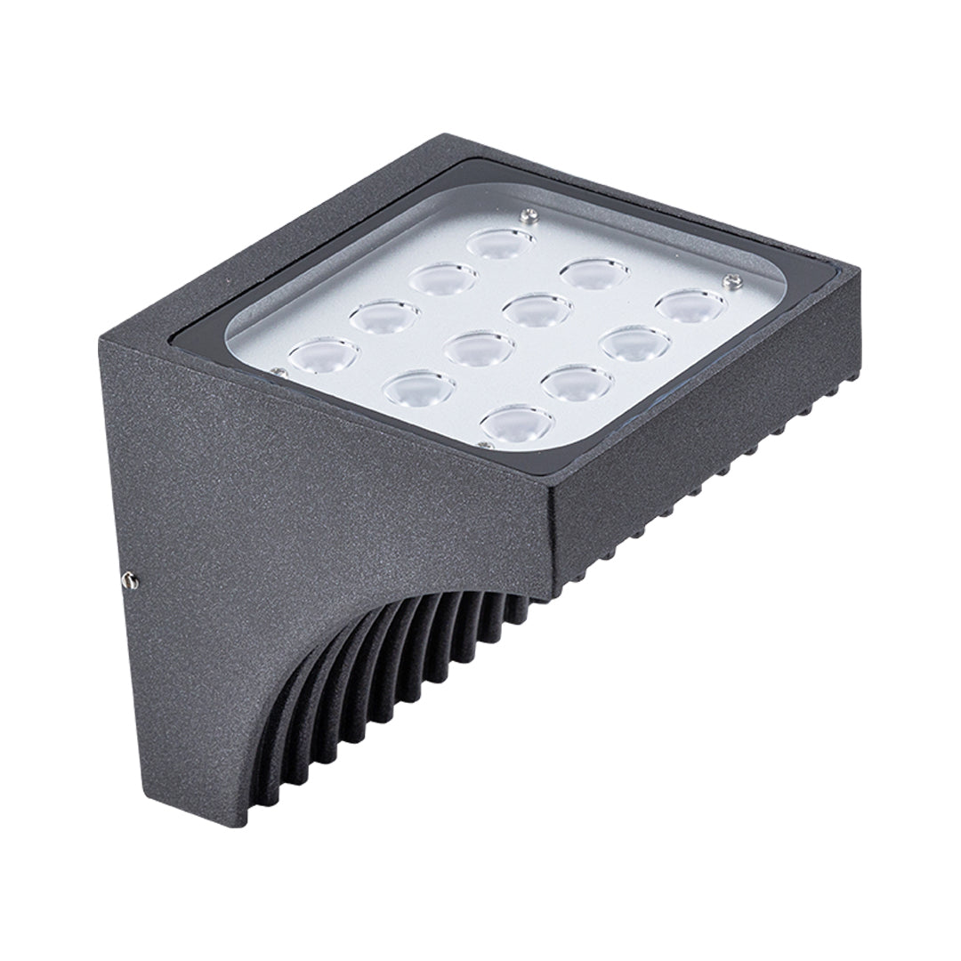 Harlan Industrial Minimalist Glass Outdoor Wall Light