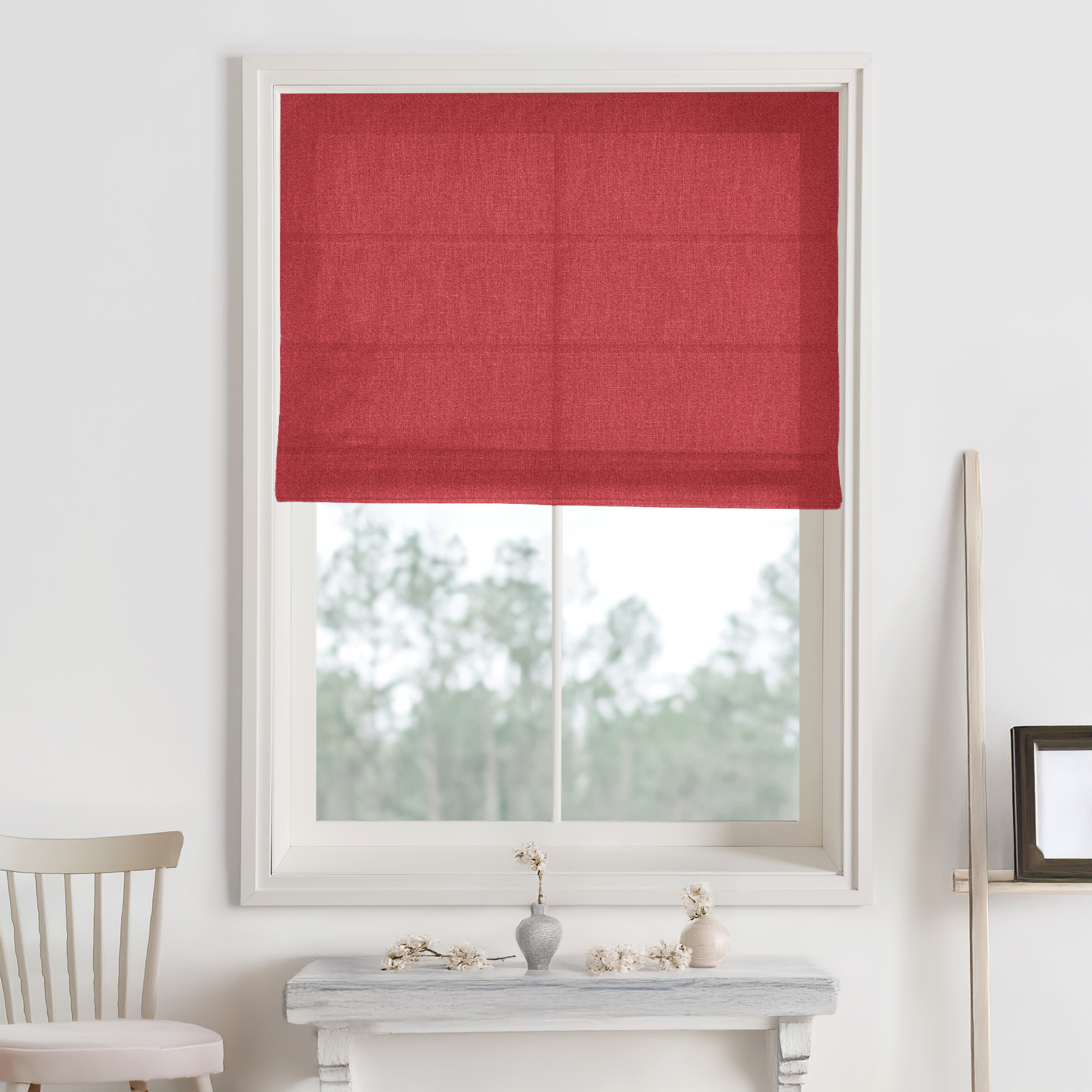 Bella Cotton Roman Shades & Blinds-Neutral Decor