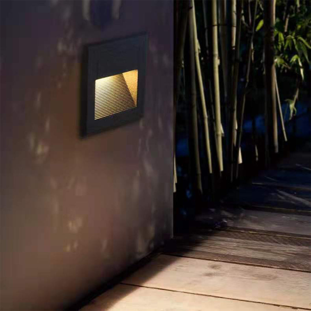 Morga Square Recessed Outdoor Step Lights