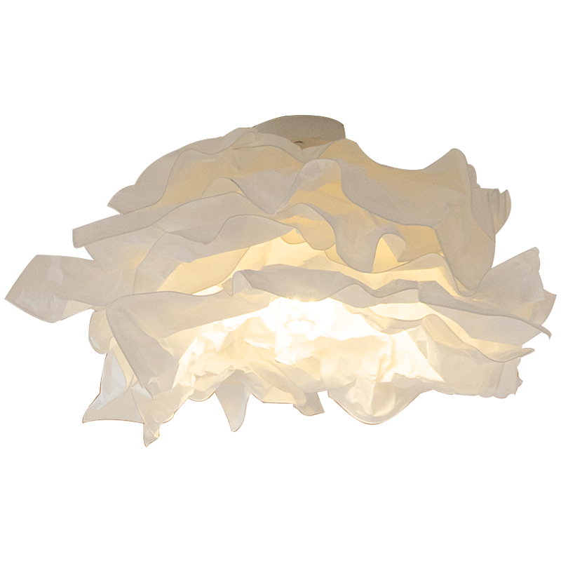 Ritta Flush Mount Ceiling Light Design Flower Natural Paper - Neutral Decor