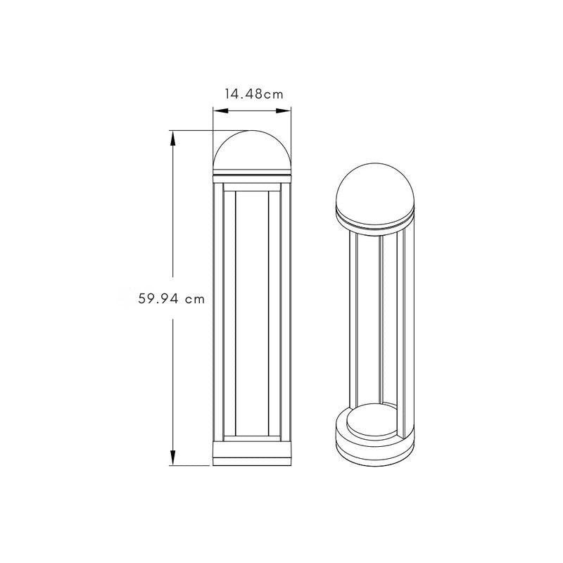 Pamela Classic Modern Outdoor Pillar Lights