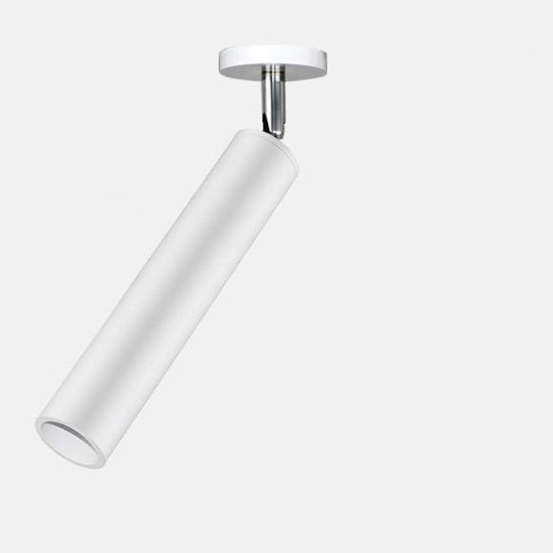 Aria Modern Long Tube Spotlight, Metal, Black/White - Neutral Decor