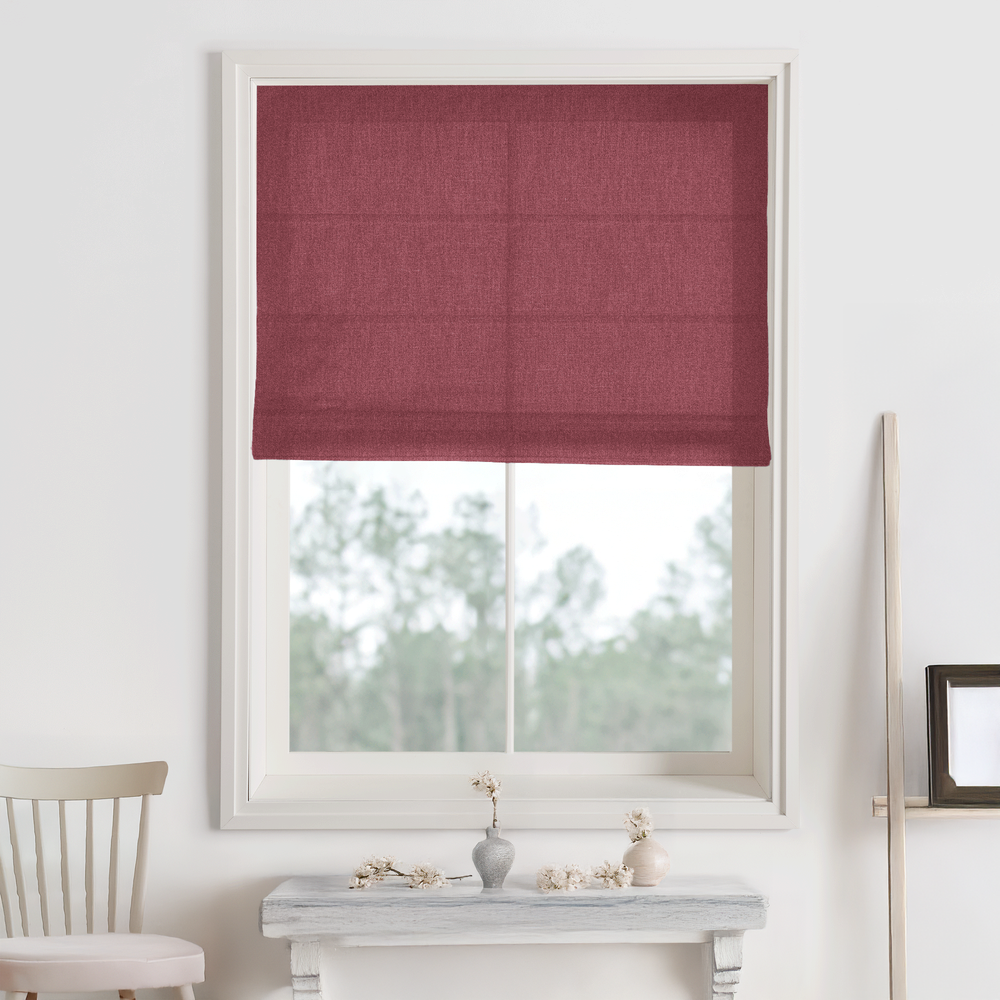 Bella Cotton Roman Shades & Blinds-Neutral Decor
