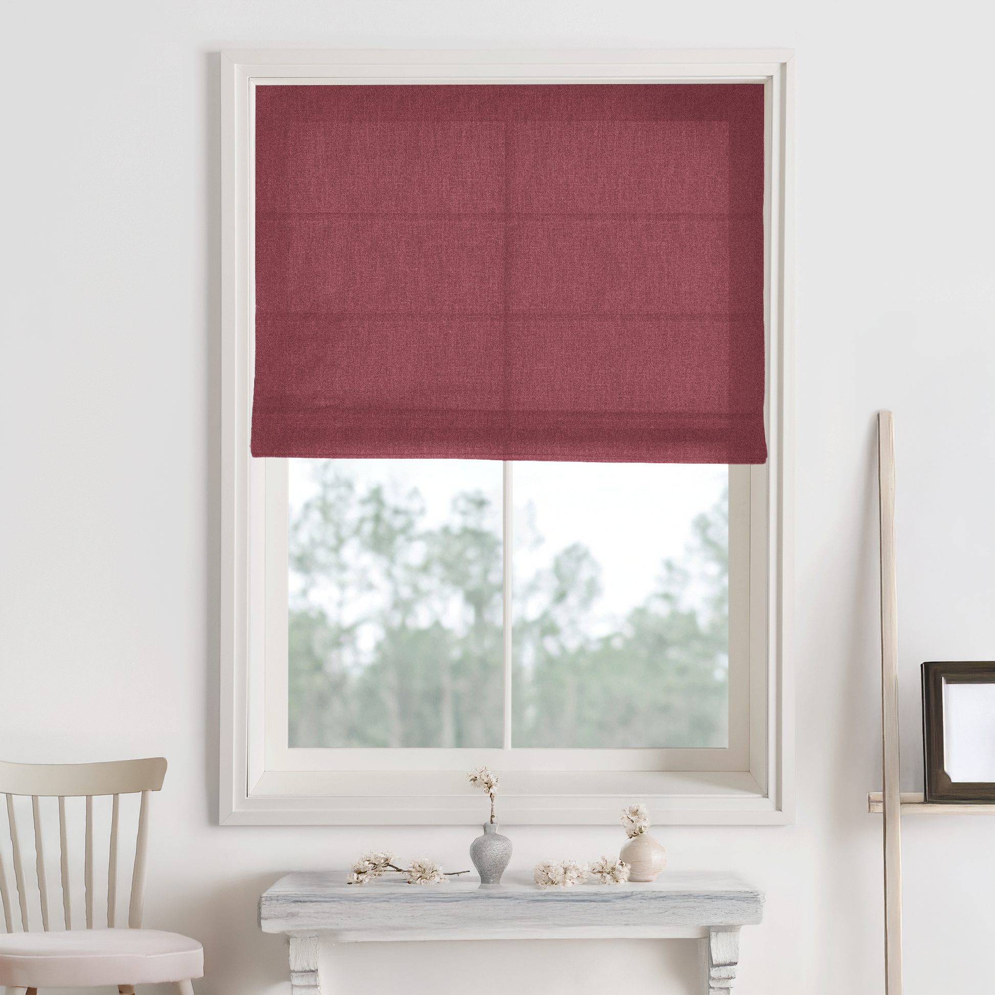 Bella Cotton Roman Shades & Blinds-Neutral Decor