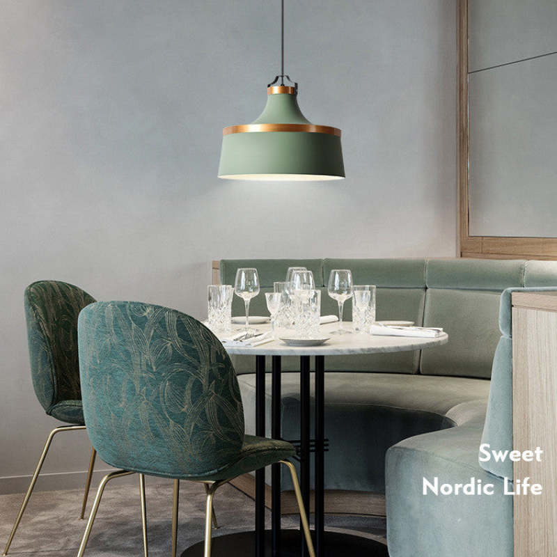 Valentina Modern Colorful Single Pendant Light, Metal Shade - Neutral Decor