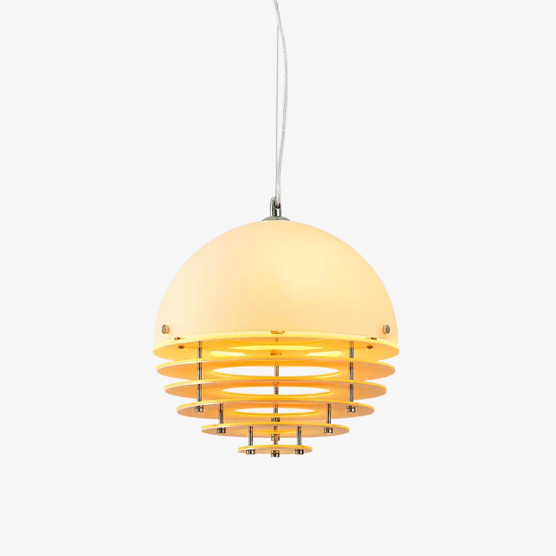 Esme Orange Layered Acrylic Pendant Lamp-Neutral Decor