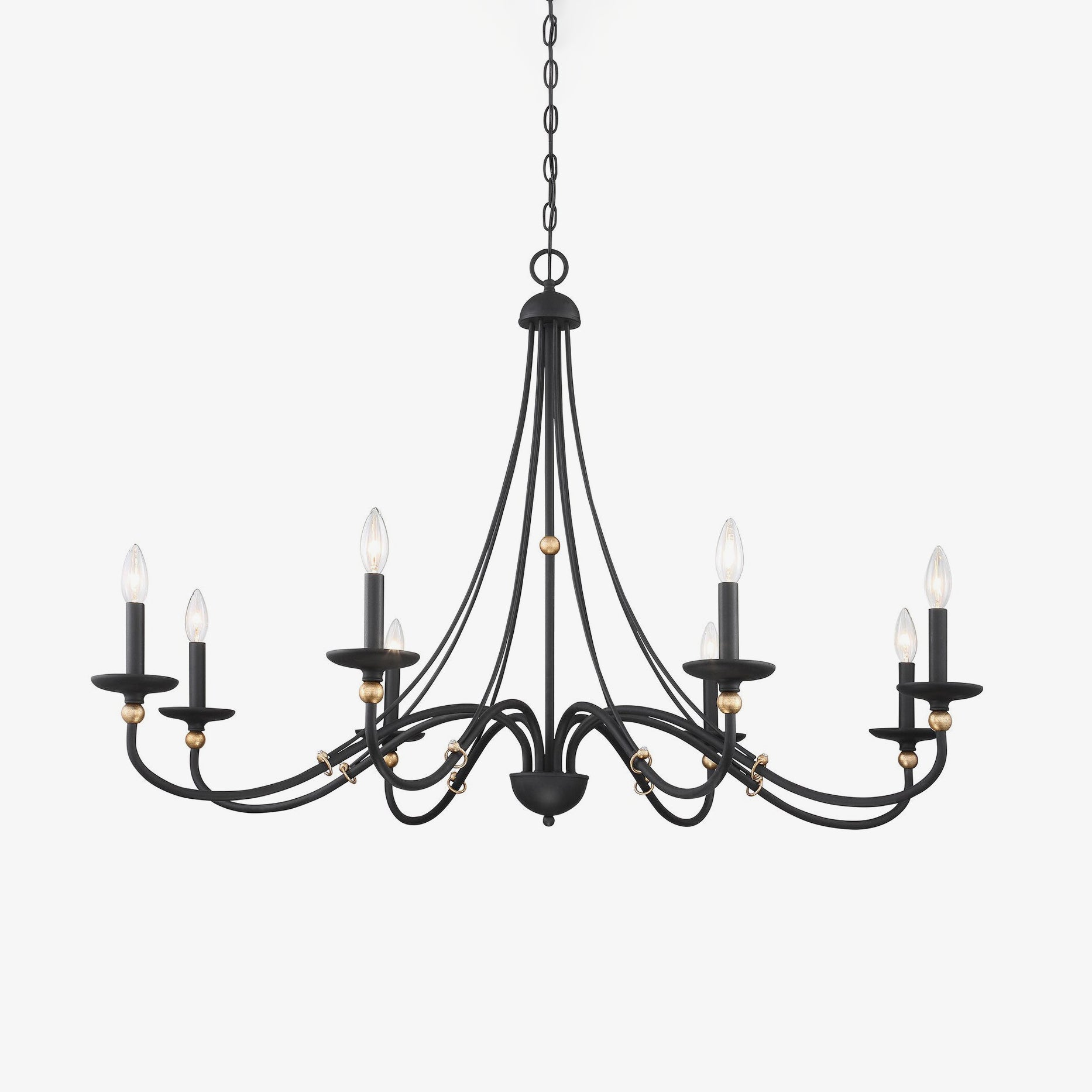 Regalia Vintage Brass Chandelier-Neutral Decor
