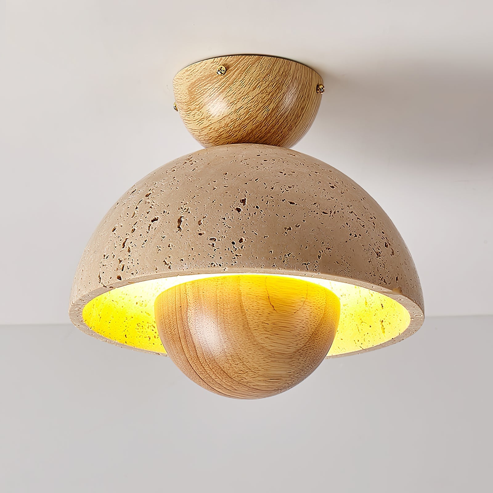Cadorisra Travertine Ceiling Light-Neutral Decor
