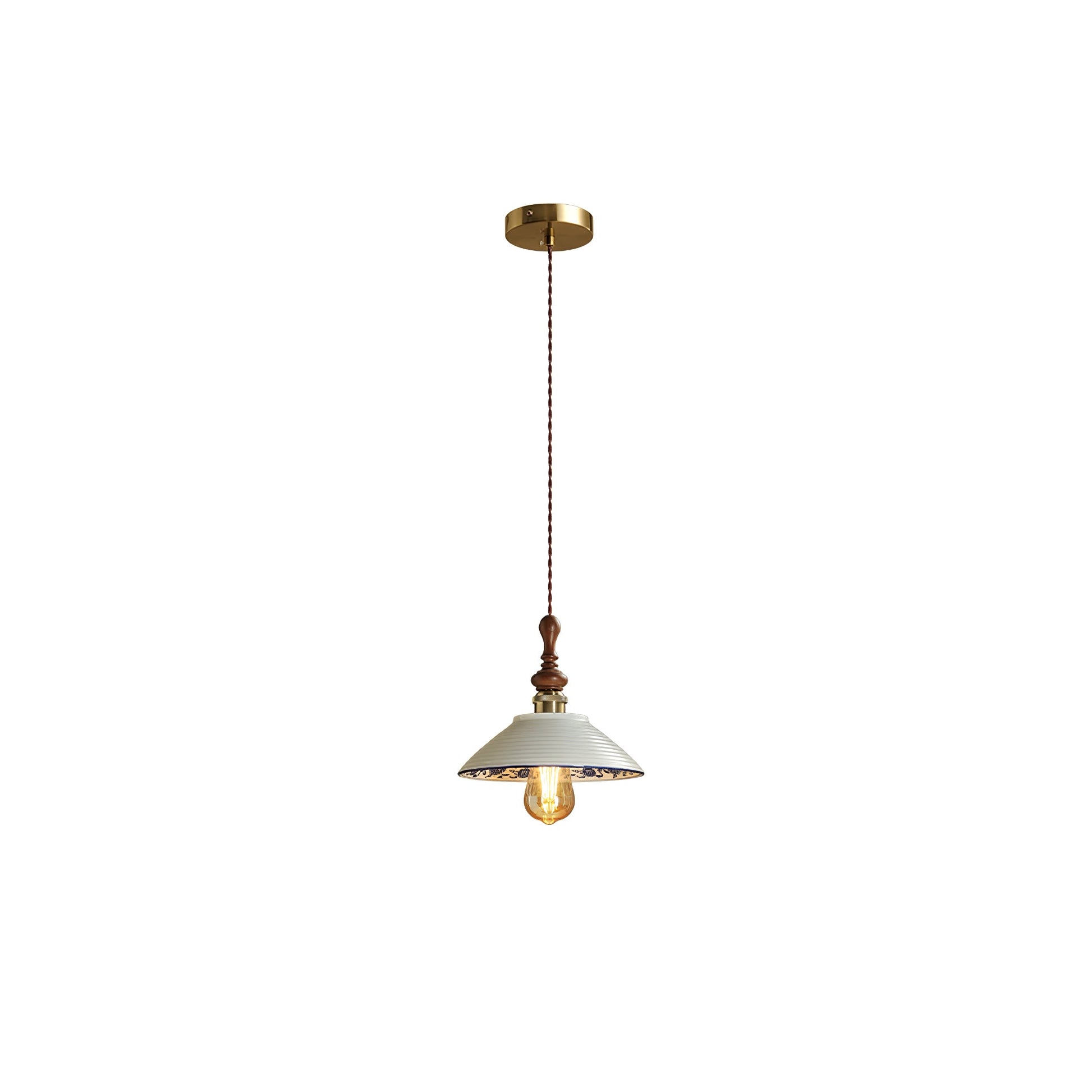 Ciraeor Delft Ceramic Pendant Light-Neutral Decor