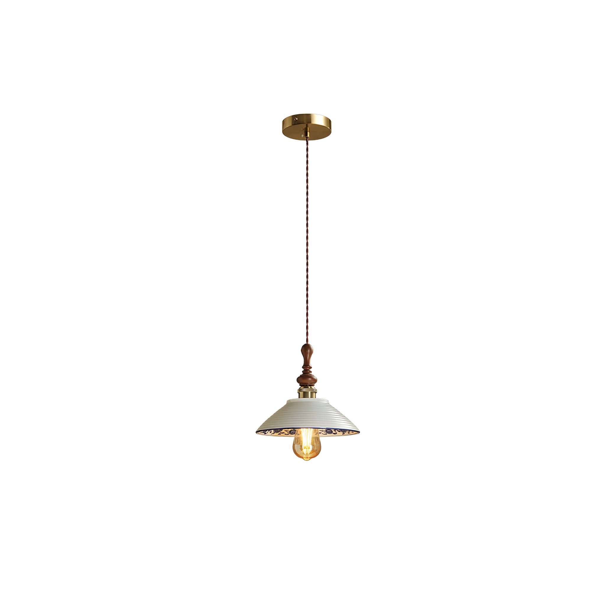 Ciraeor Delft Ceramic Pendant Light-Neutral Decor