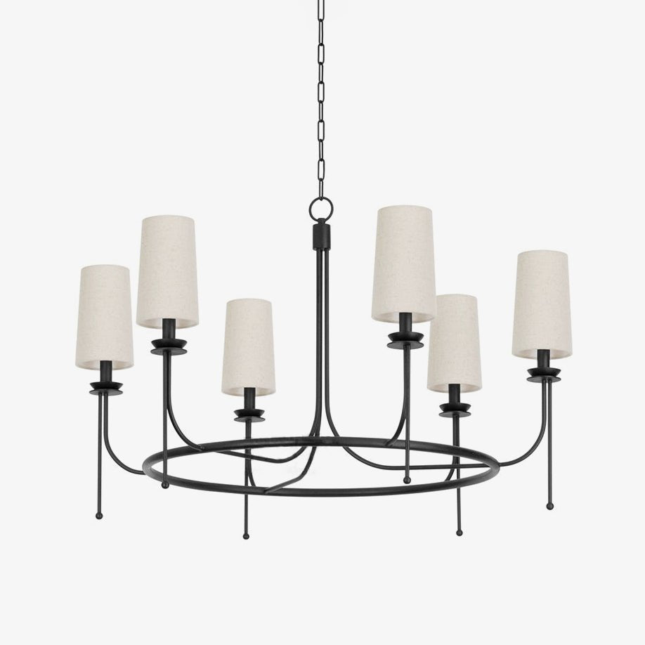 Wath Vintage Iron Chandelier-Neutral Decor