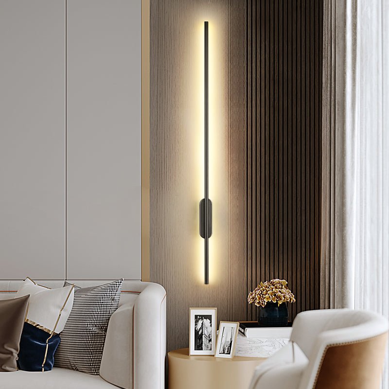 Nomk Black Line Rechargeable Wall Lamp-Neutral Decor