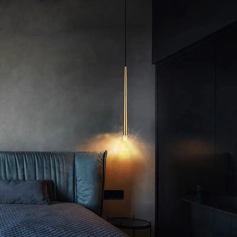 Arisha Pendant Light Linear Modern, Gold, Living Rooms - Neutral Decor