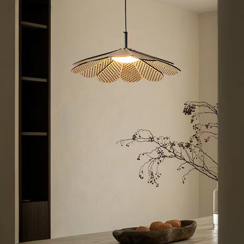 Ritta Vintage LED Pendant Light Walnut Wood Bedroom/Bar/Tea Room - Neutral Decor