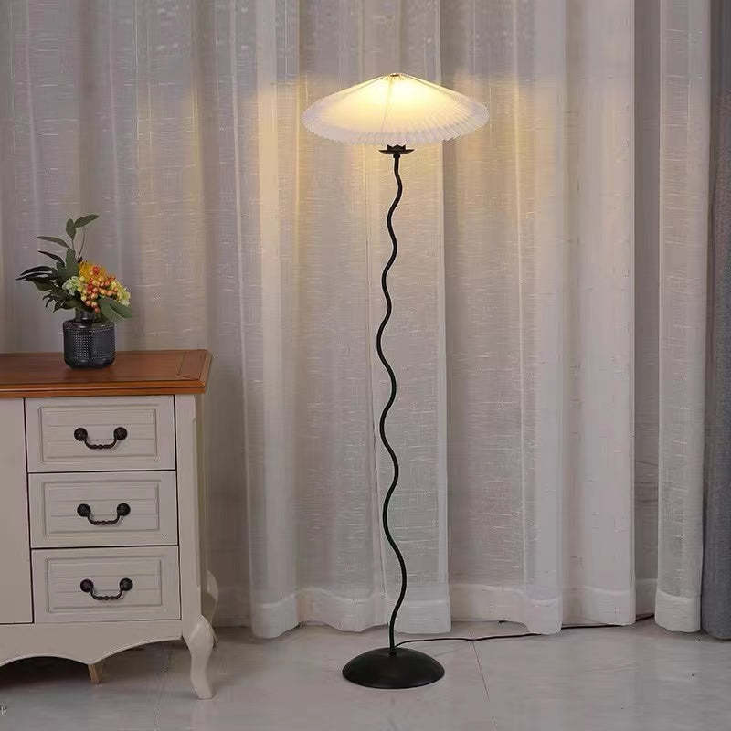 Ritta Modern Mushroom Fabric Led Floor Lamp - Neutral Decor