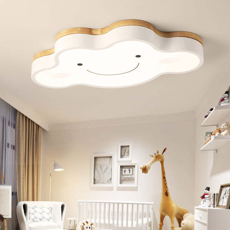 Arisha Creative Art Cloud LED Ceiling Light for Kids Room - Neutral Decor