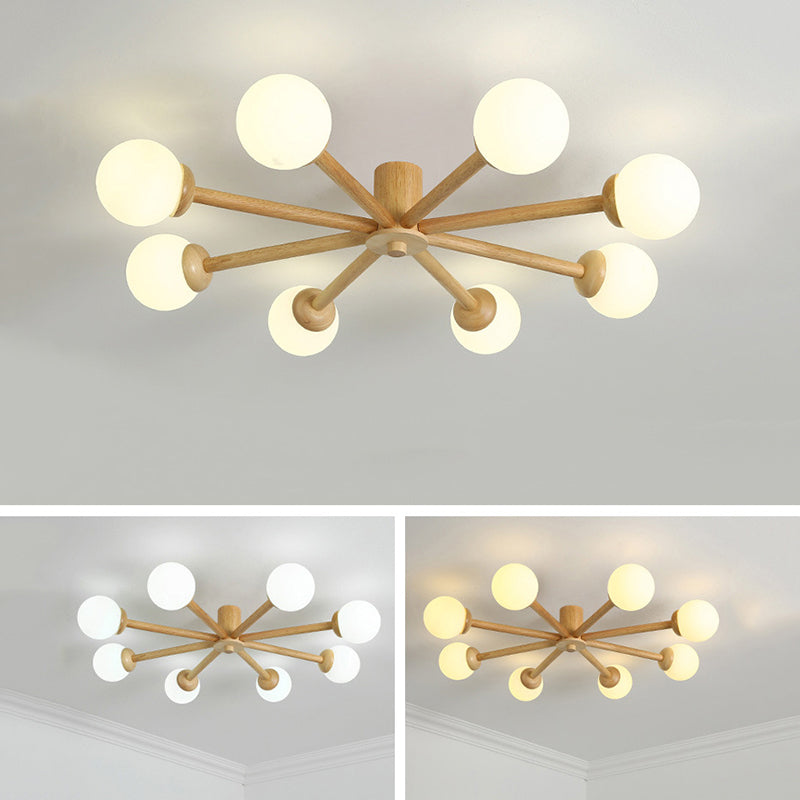Muto Ceiling Light, Dimmable 6/8 Head - Neutral Decor