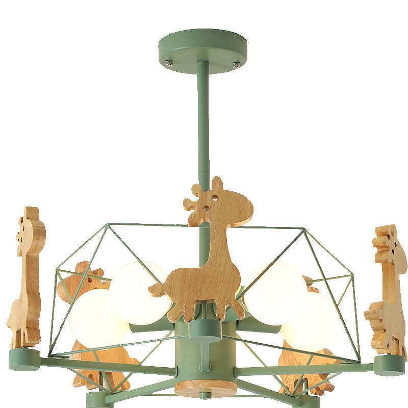 Arisha Giraffes LED Flush Mount Ceiling Light - Neutral Decor