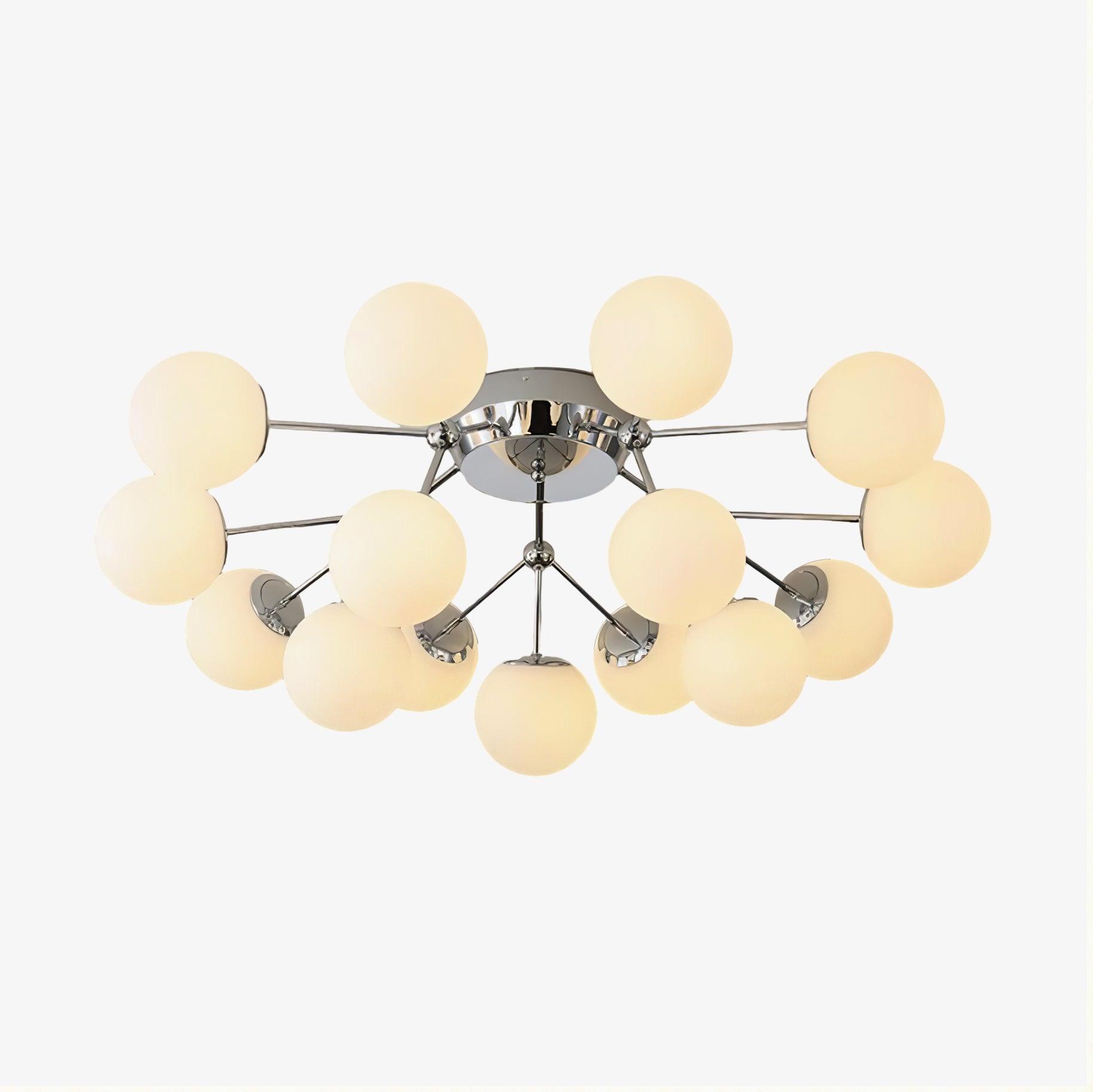 Olivia Luxury Glass Ceiling Lamp-Neutral Decor