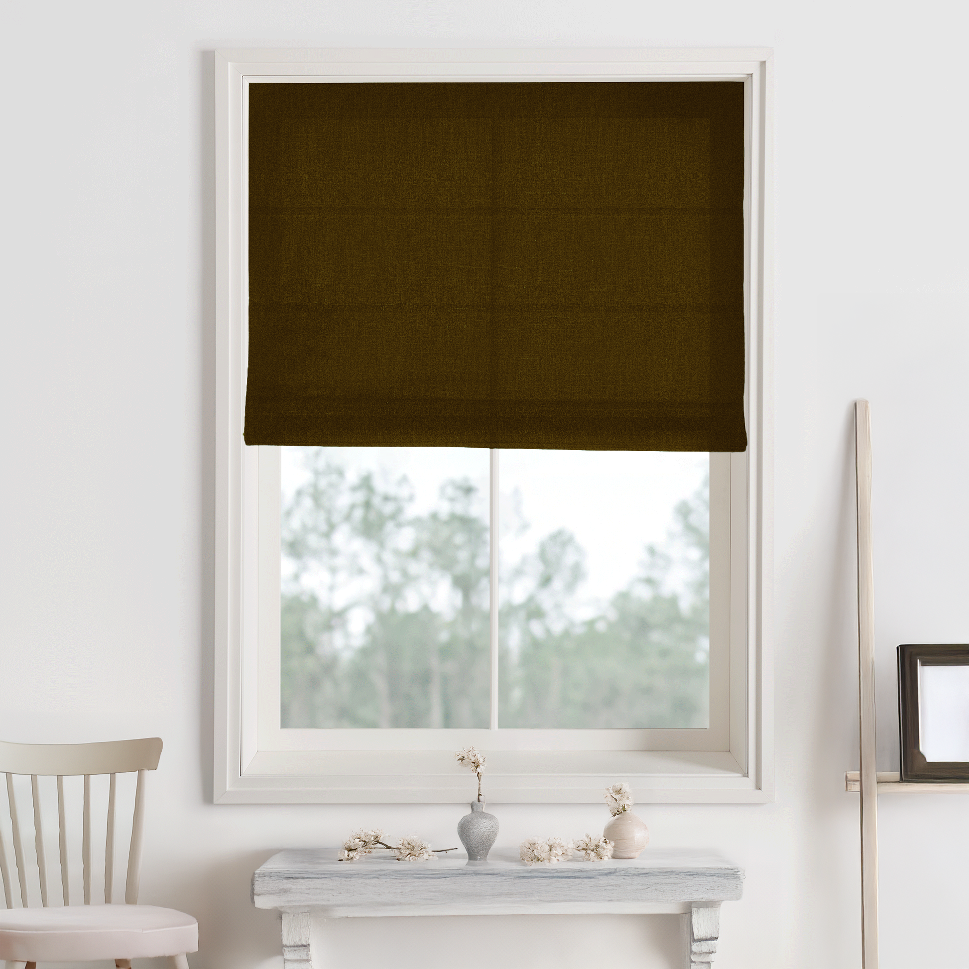 Bella Cotton Roman Shades & Blinds-Neutral Decor