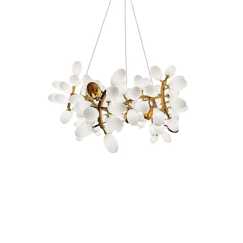Aldo Elegant Droplet Glass Chandelier-Neutral Decor
