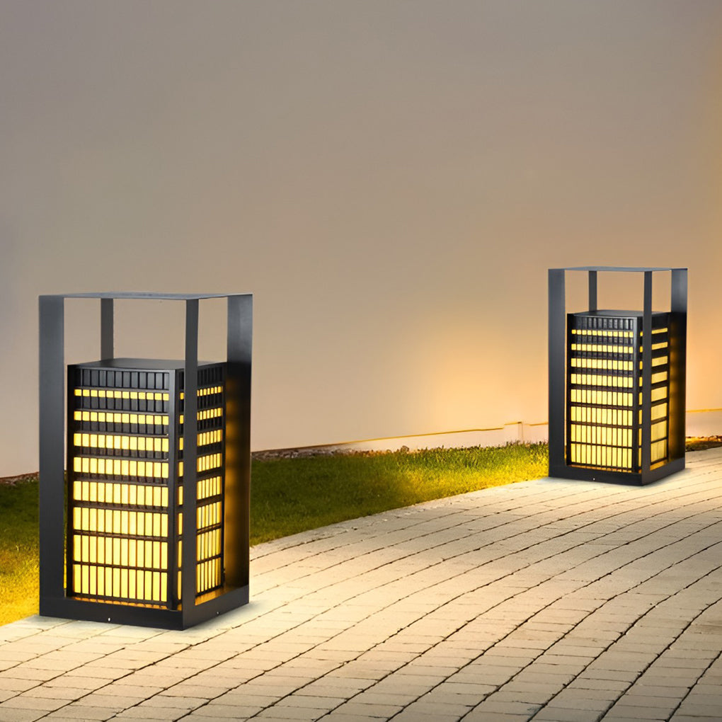 Laughter Unique Industrial Marble Outdoor Pathway Lantern