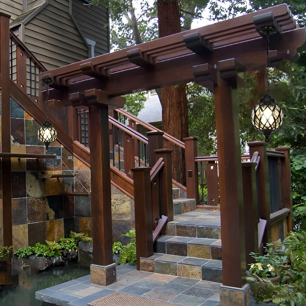 Muiel Tea Globe Classic Outdoor Pendant Lights