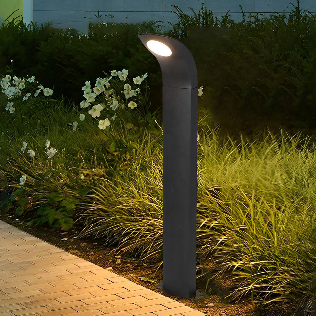 Vance Curved Head LED Outdoor Pathway Lights