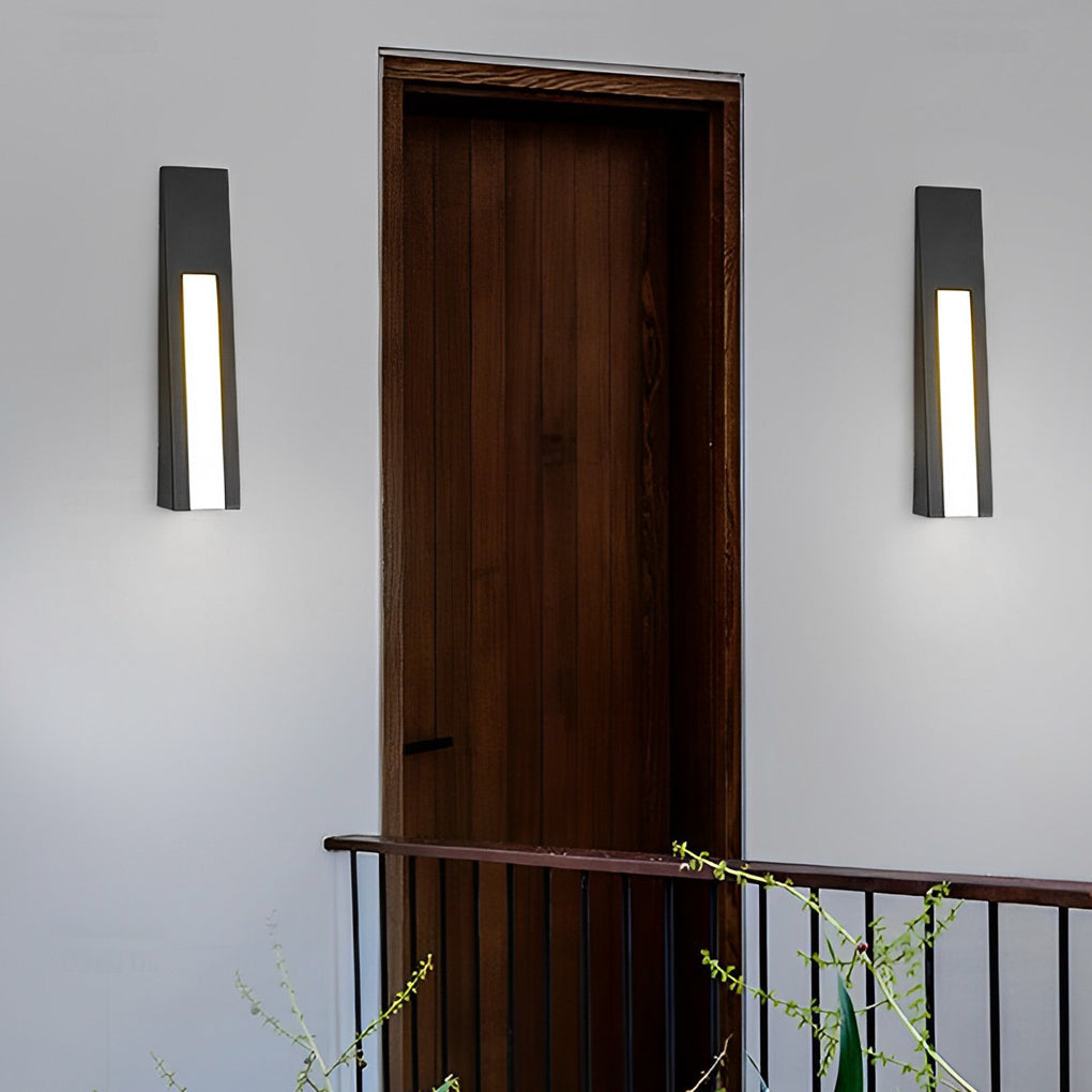 Opal Minimalist LED Modern Steel Outdoor Wall Lamp