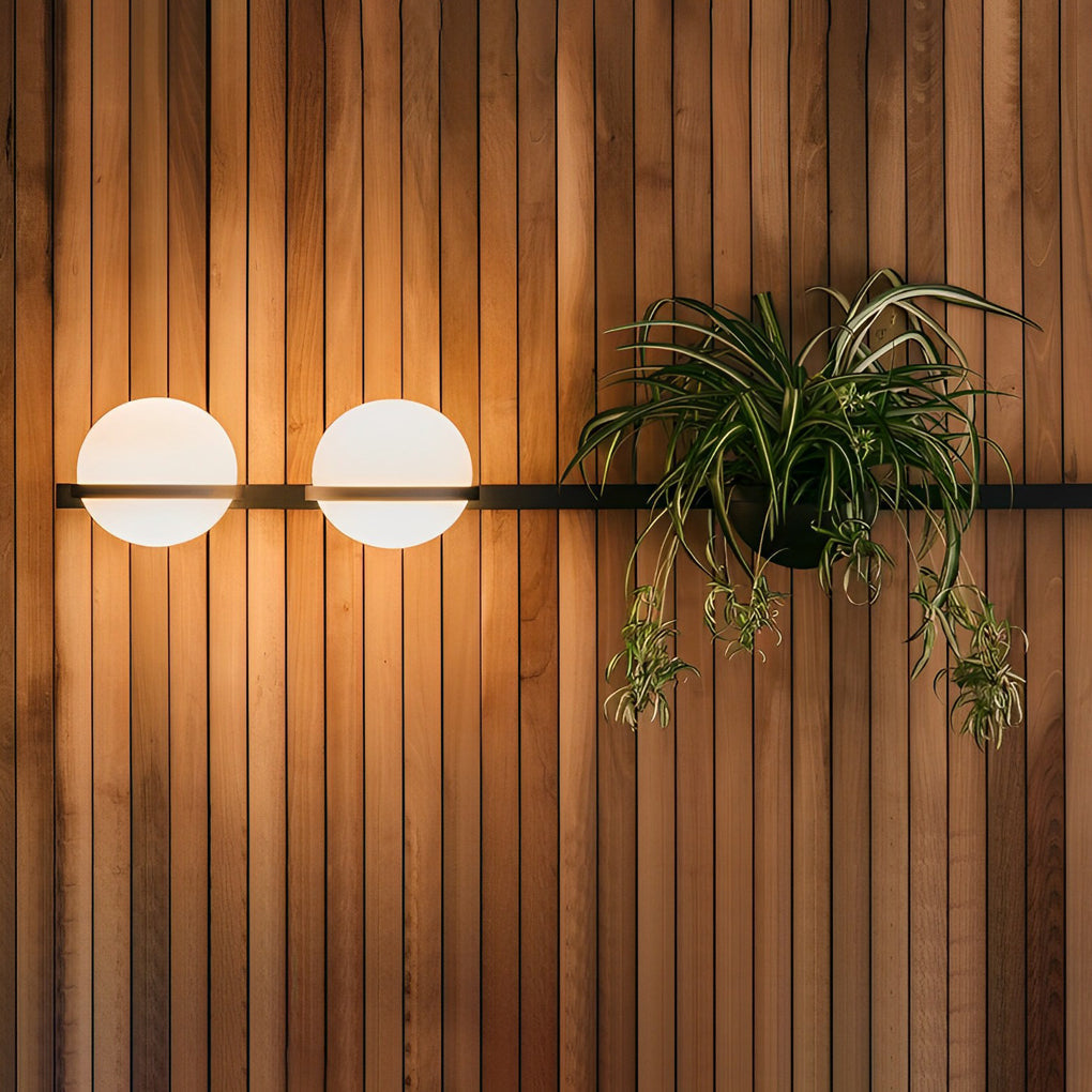 Opelia Creative Flowerpot Modern Steel Outdoor Wall Light