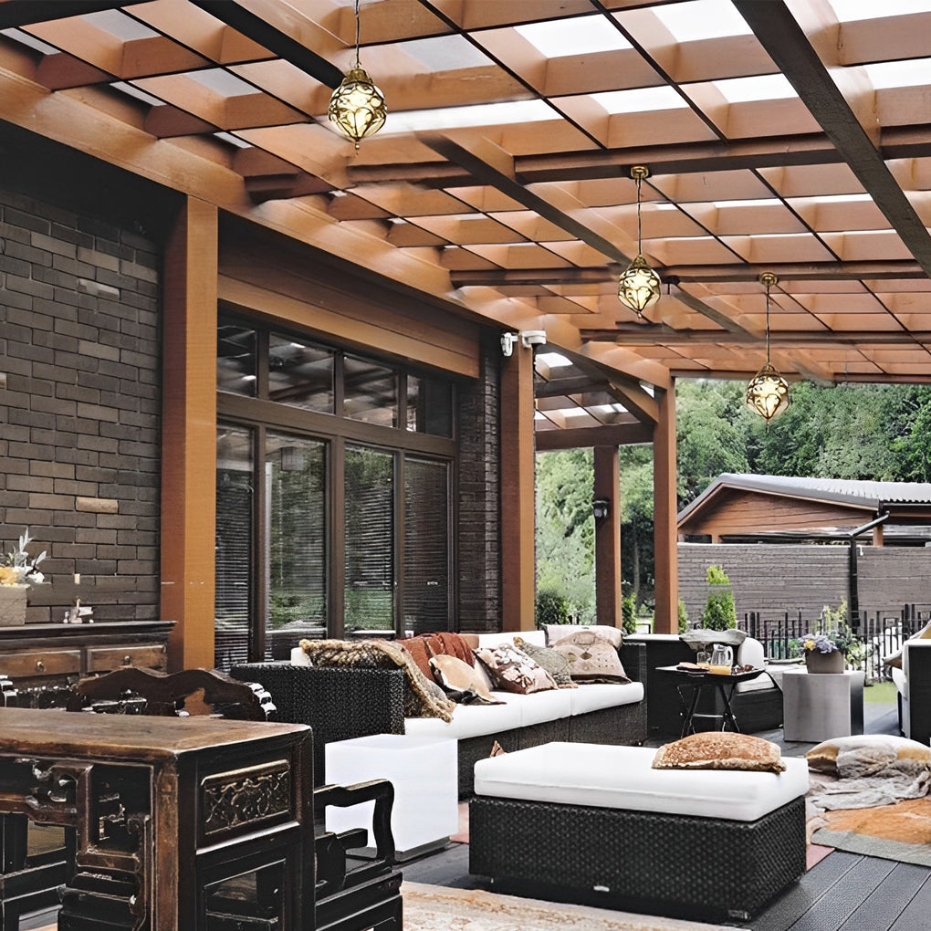 Truman Retro Ball American Outdoor Chandelier