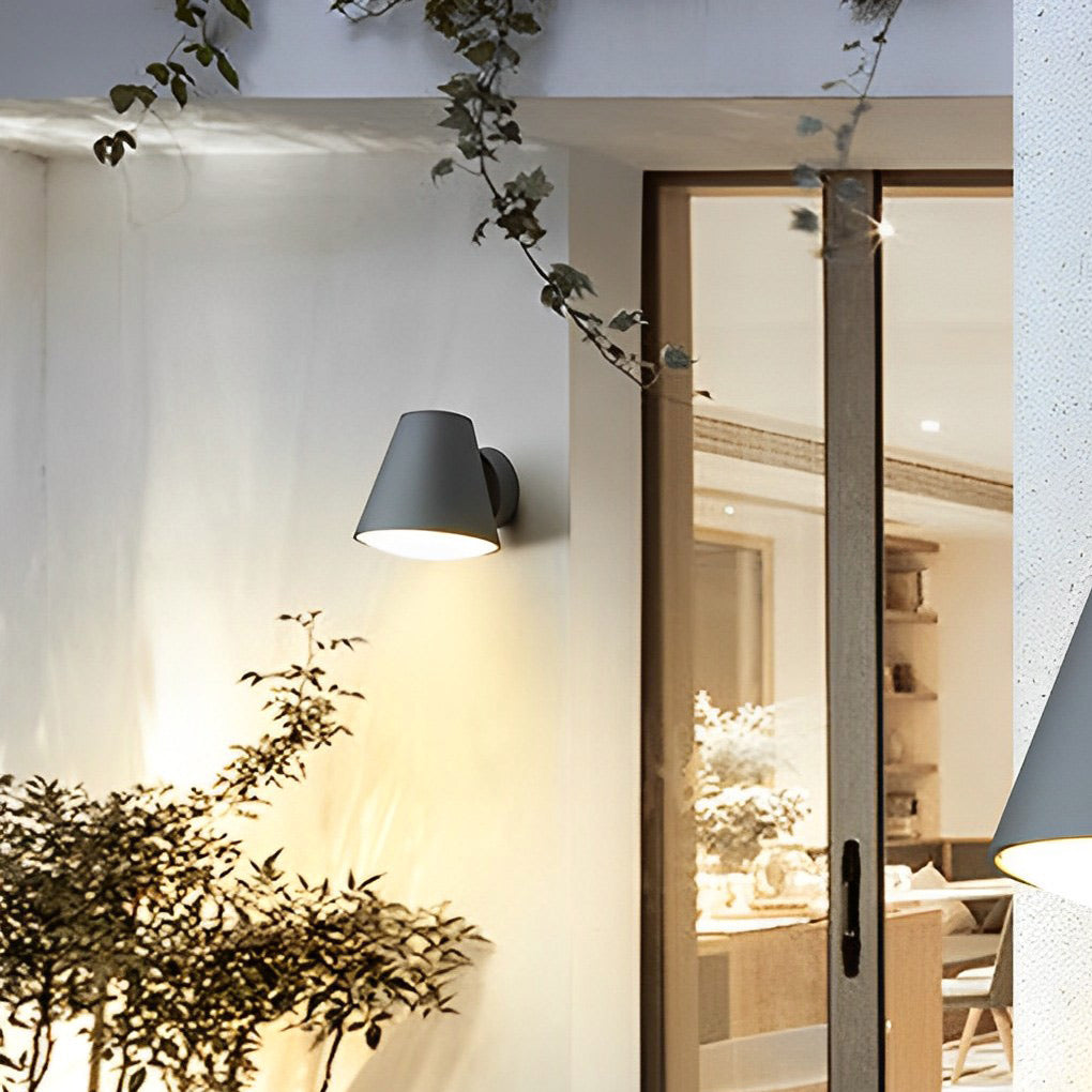 Nacy Cone Shape LED Modern Outdoor Wall Lamp