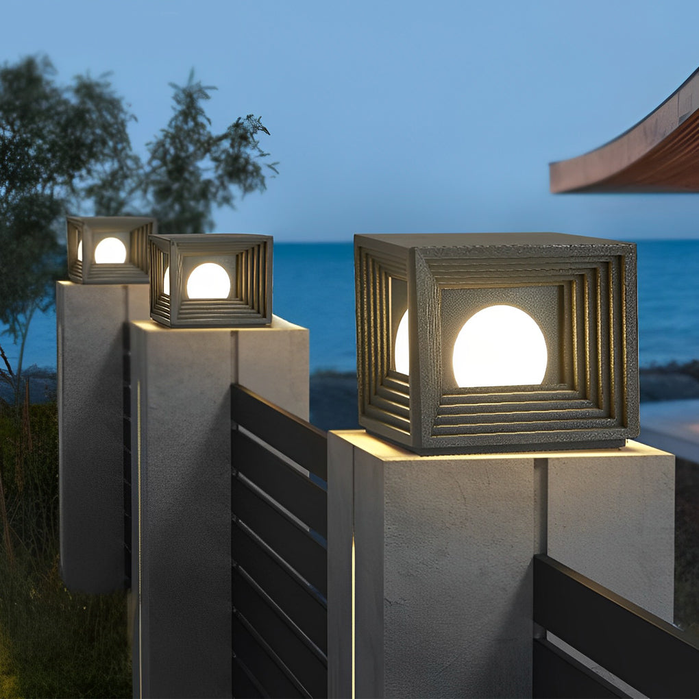 Church Square Creative LED Modern Outdoor Post Lights
