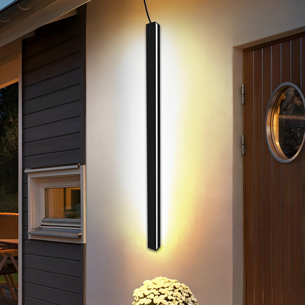 Forest Minimalist Long Linear LED Outdoor Wall Sconce