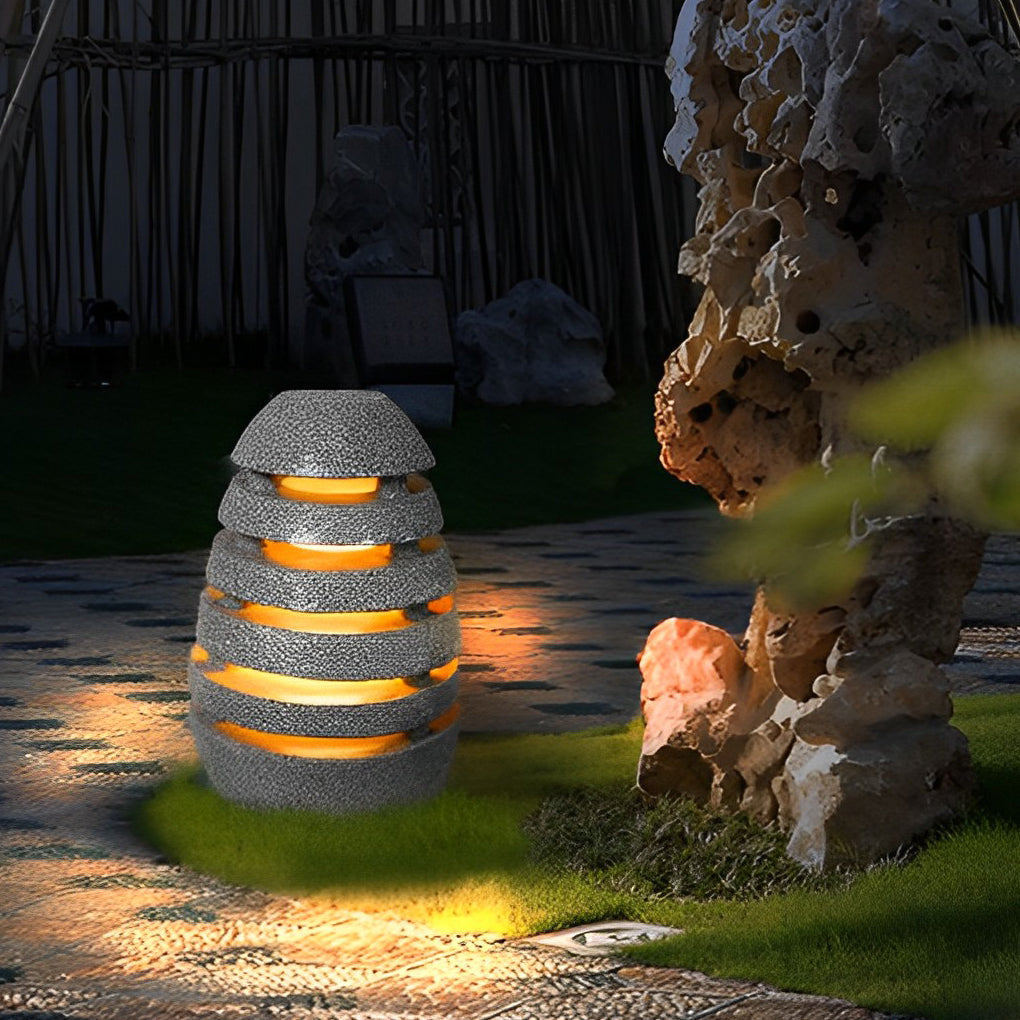 Earthy Elegant Lawn Modern Resin Outdoor Light