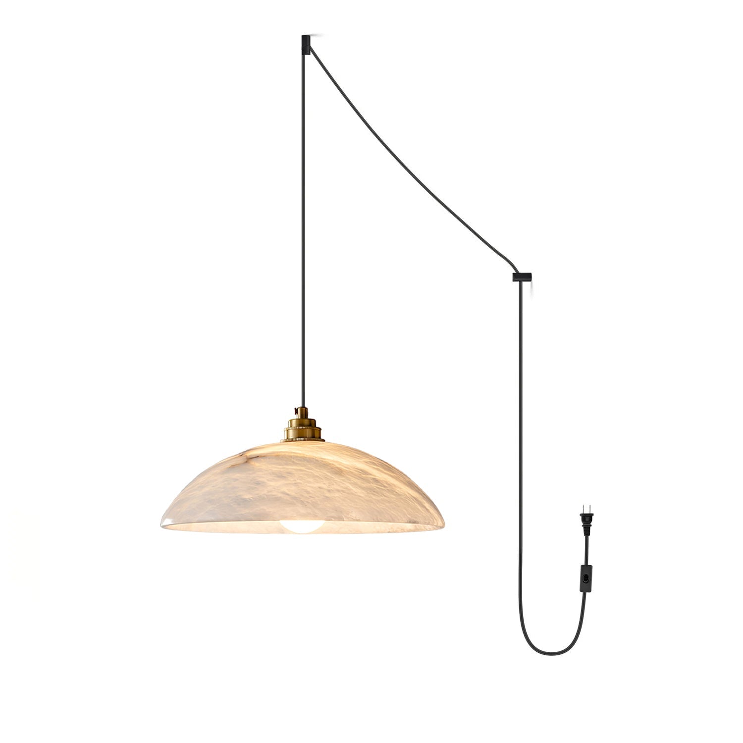 Ezriel Alabaster Pendant Light-Neutral Decor