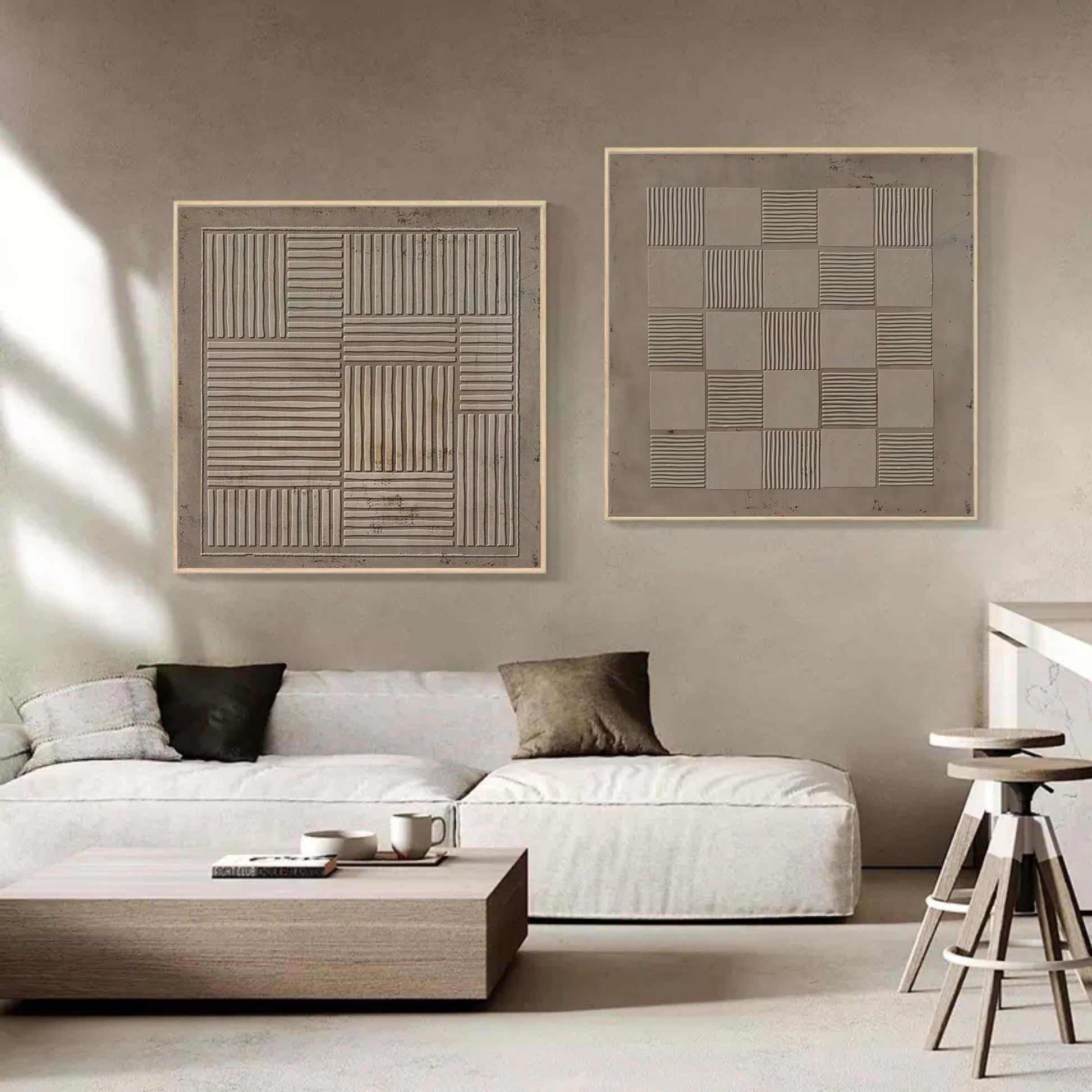Abstract Painting Set Of 2 SP065 - Neutralighting