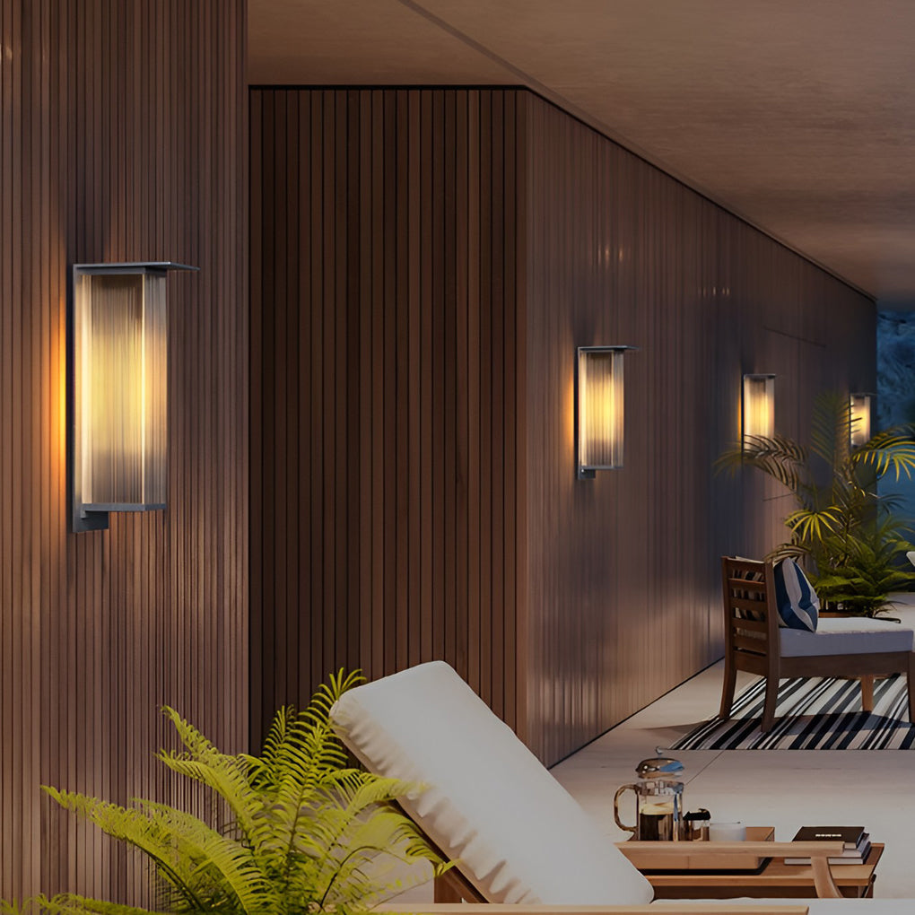 Holl Rectangular Modern Outdoor Wall Sconces Light